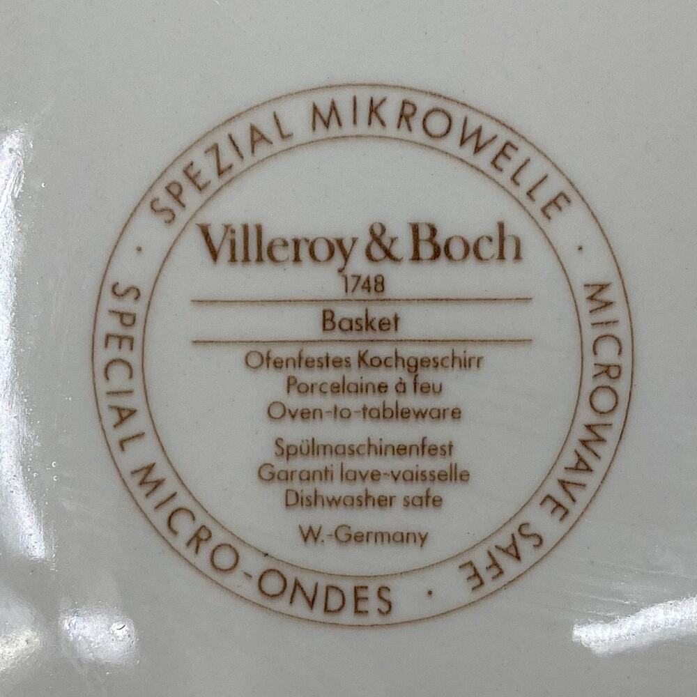 Vintage Villeroy & Boch 1748 Porcelain Square Botanica Fruit Basket‎ Replacement - Picture 2 of 5